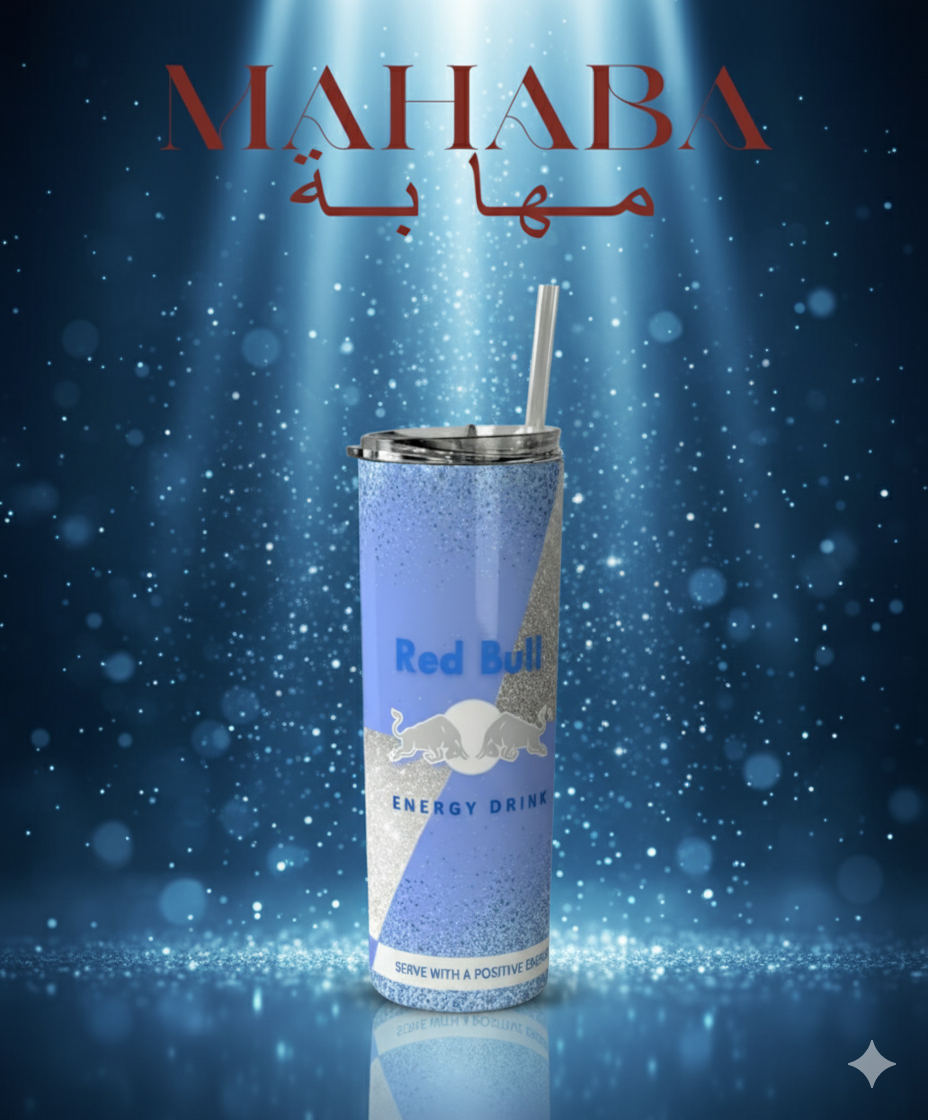 تمبلر حراري ريدبول أزرق فاتح