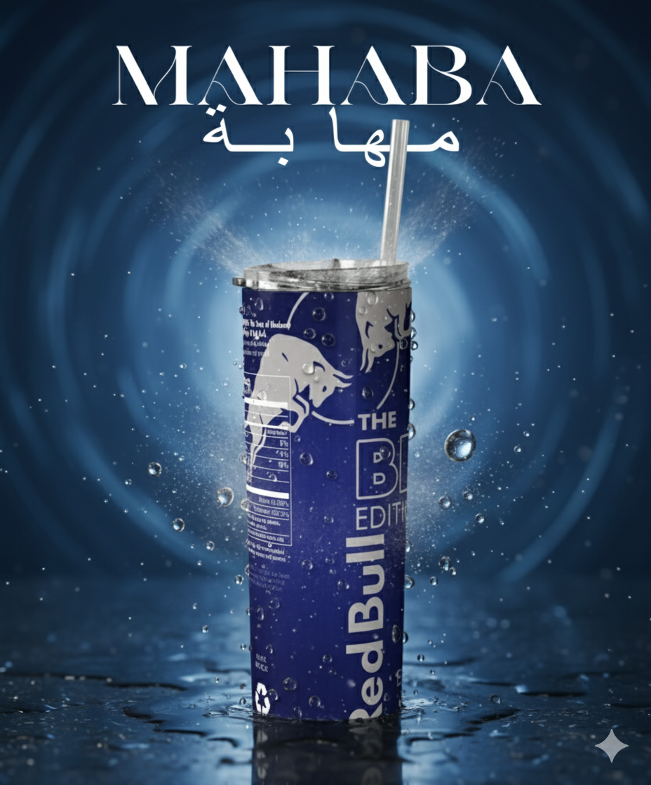 تمبلر حراري ريدبول أزرق