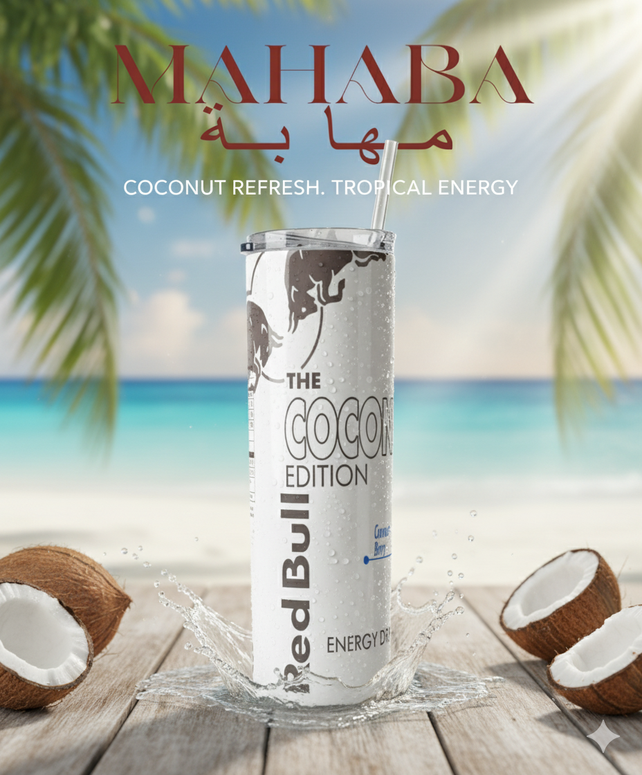 تمبلر حراري ريدبول أبيض كوكو