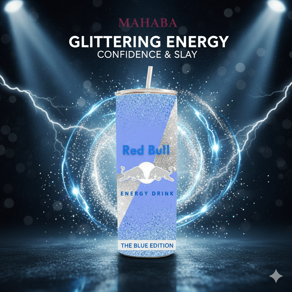 تمبلر حراري ريدبول أزرق فاتح