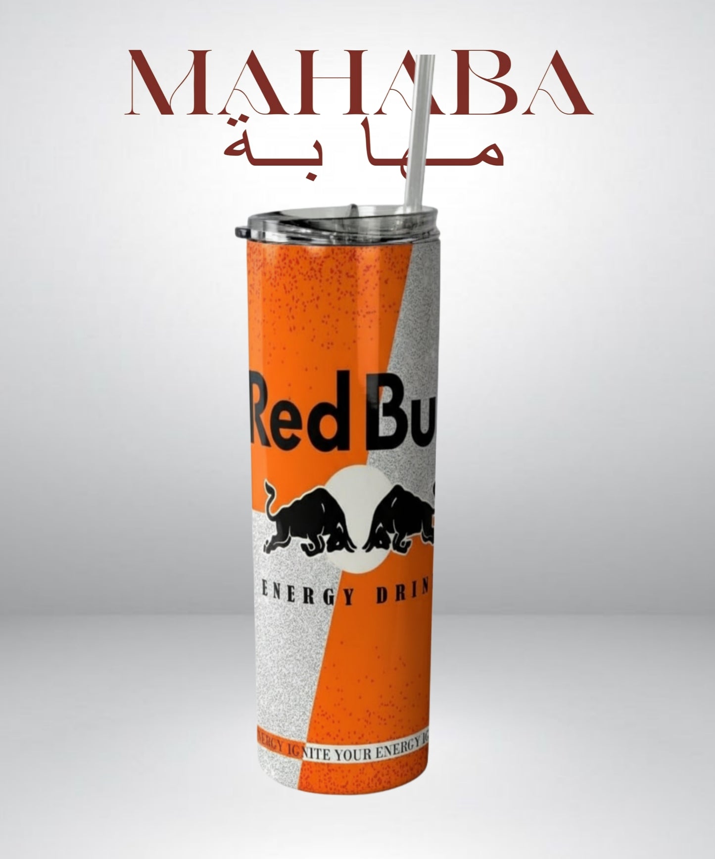 تمبلر حراري ريدبول برتقالي