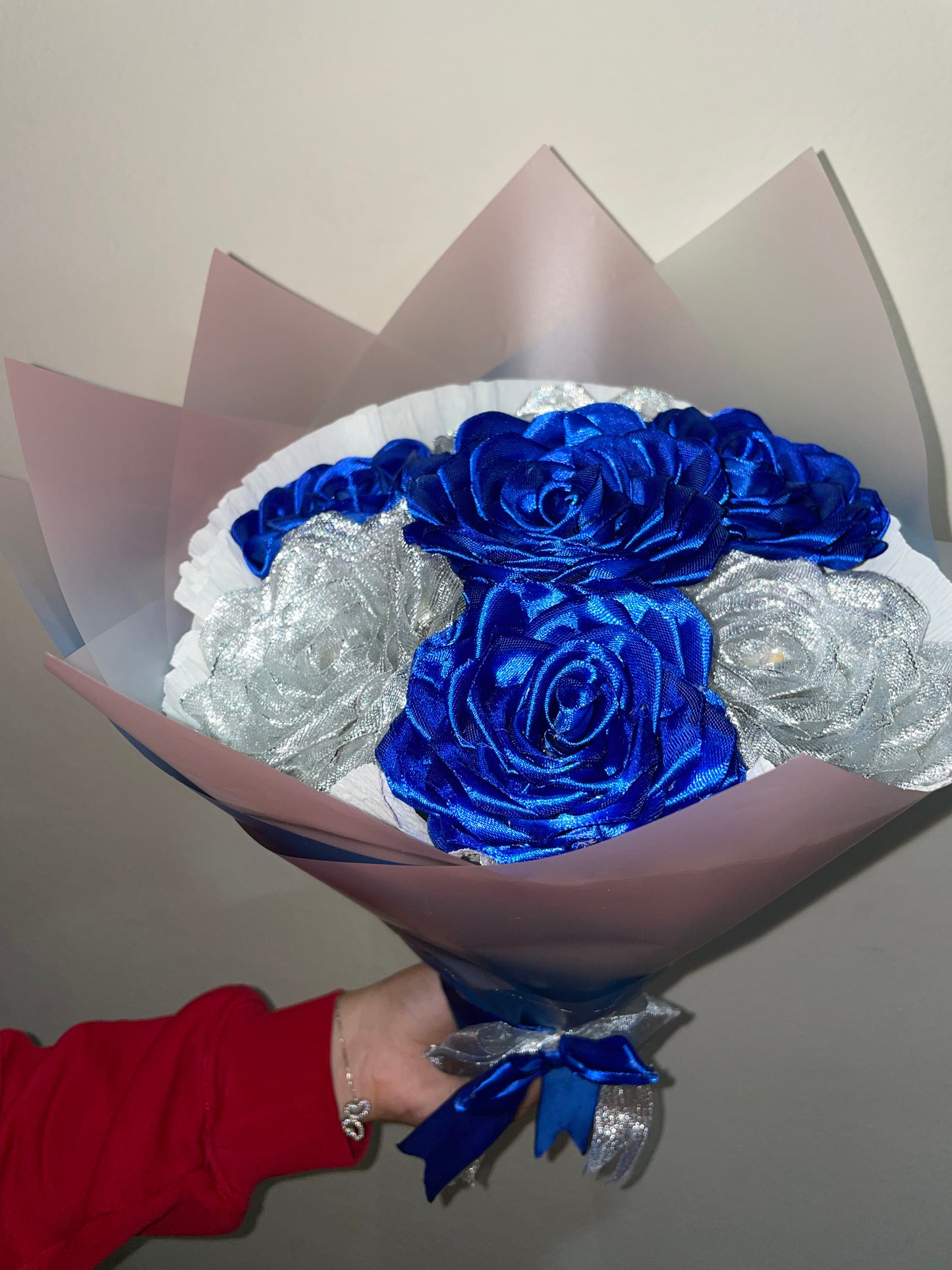 بوكيه ورد ستان أزرق