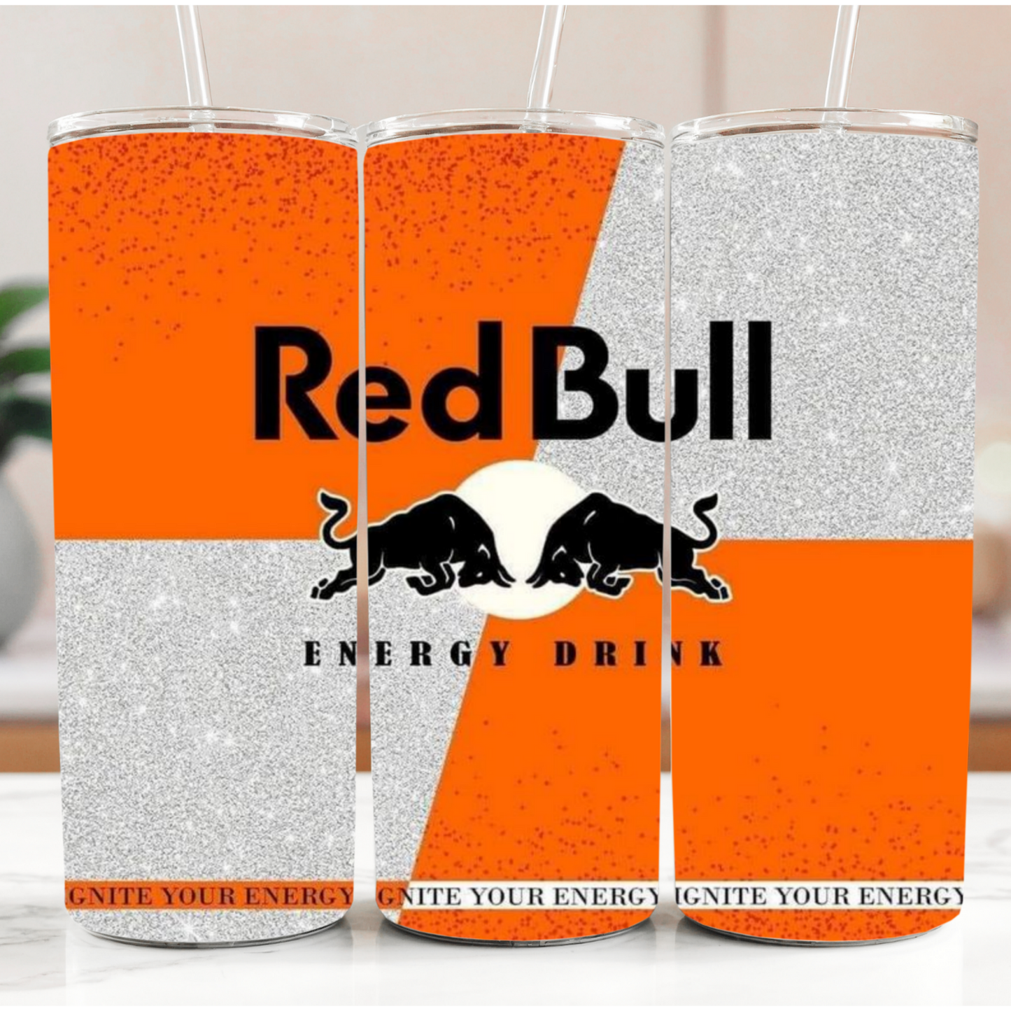 تمبلر حراري ريدبول برتقالي