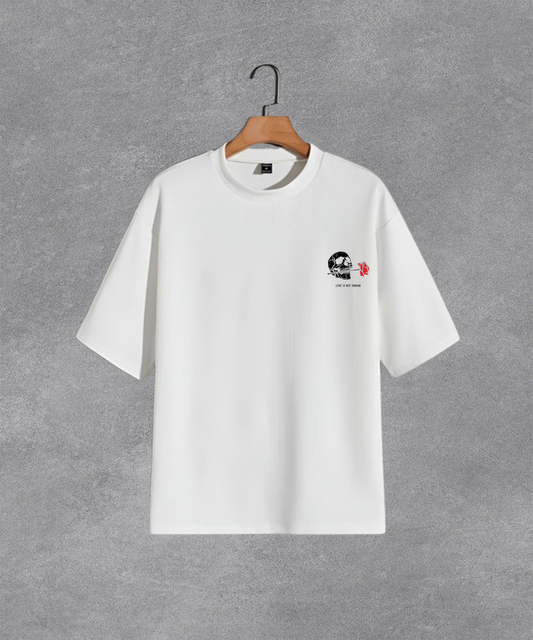 FLOWER SKULL T-shirt Oversized